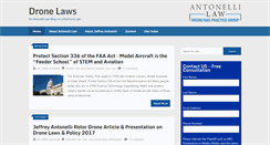Desktop Screenshot of dronelawsblog.com